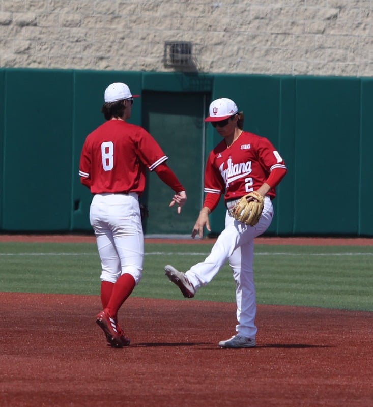Indiana University athlete in action, sports photography by Ethan Paskal