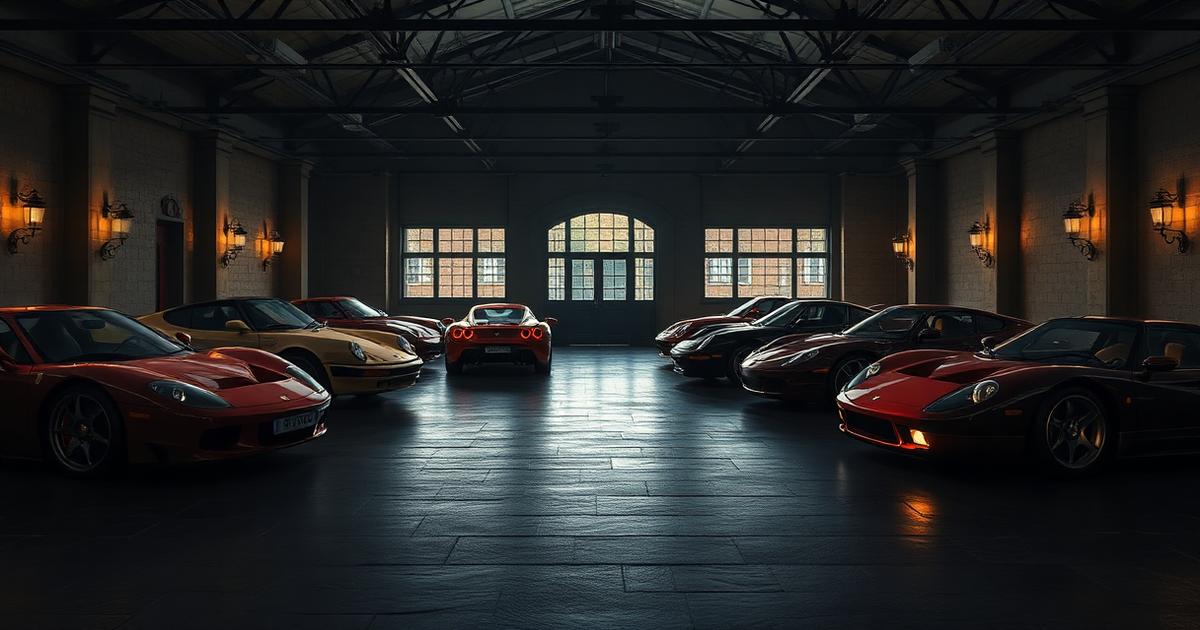 Curated collection of classic and modern luxury cars and motorcycles