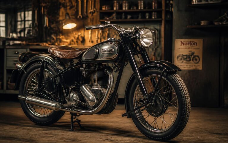 Restored vintage bikes