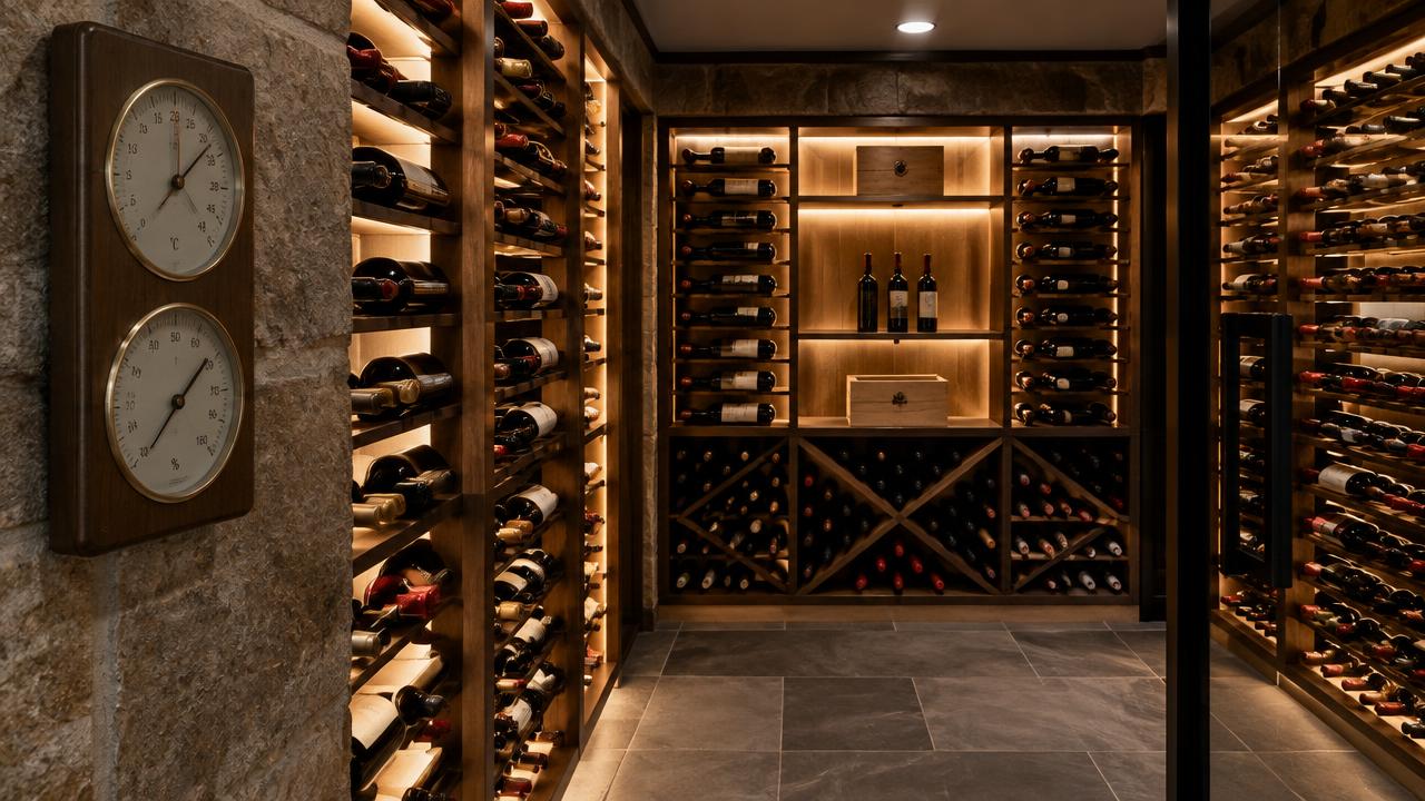 Cinema room & wine cellar — Cellar gauge — photo 2