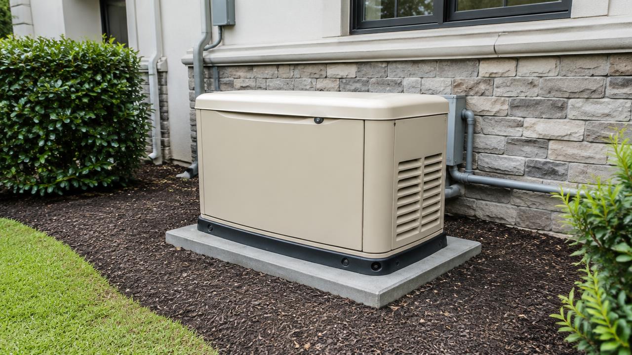 Standby generator & electrical panels — Generator — photo 1
